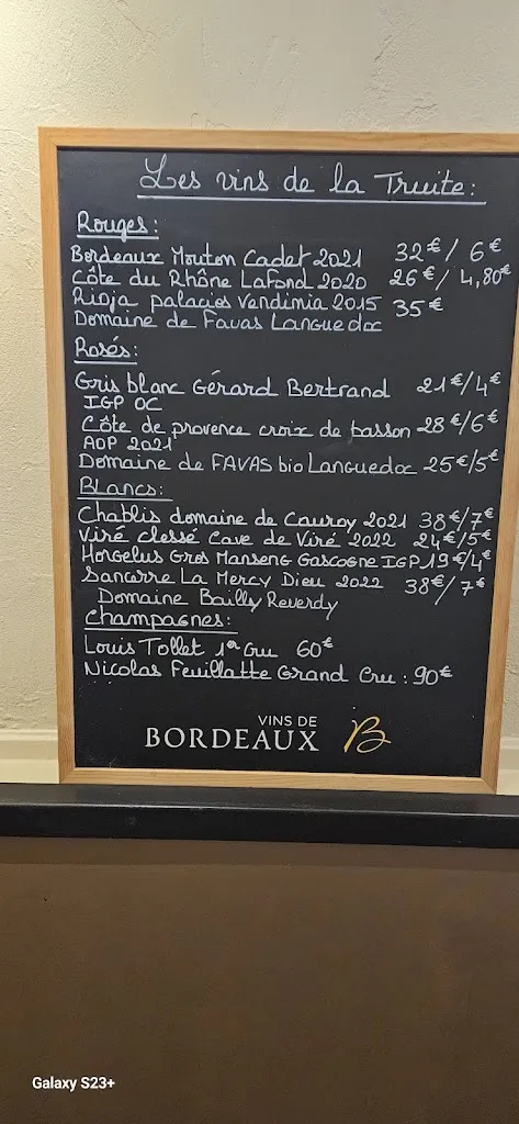 Menu_L'Auberge de la Truite_Rosay_image_2