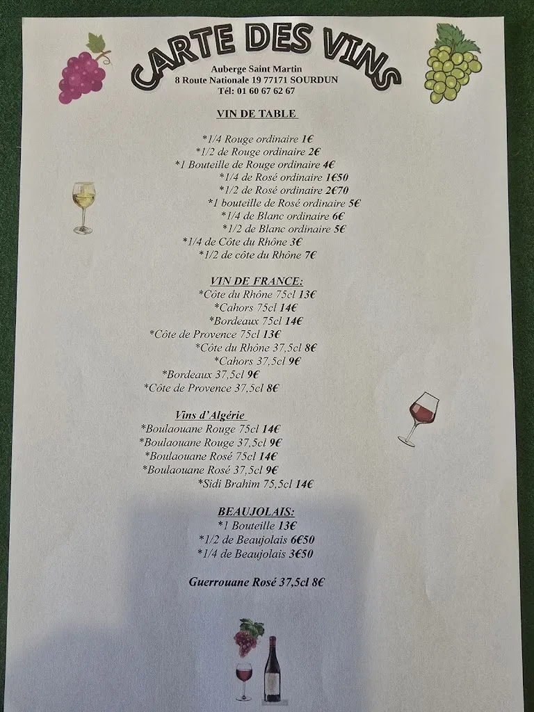 Menu_Auberge de Saint Martin_Sourdun_image_3