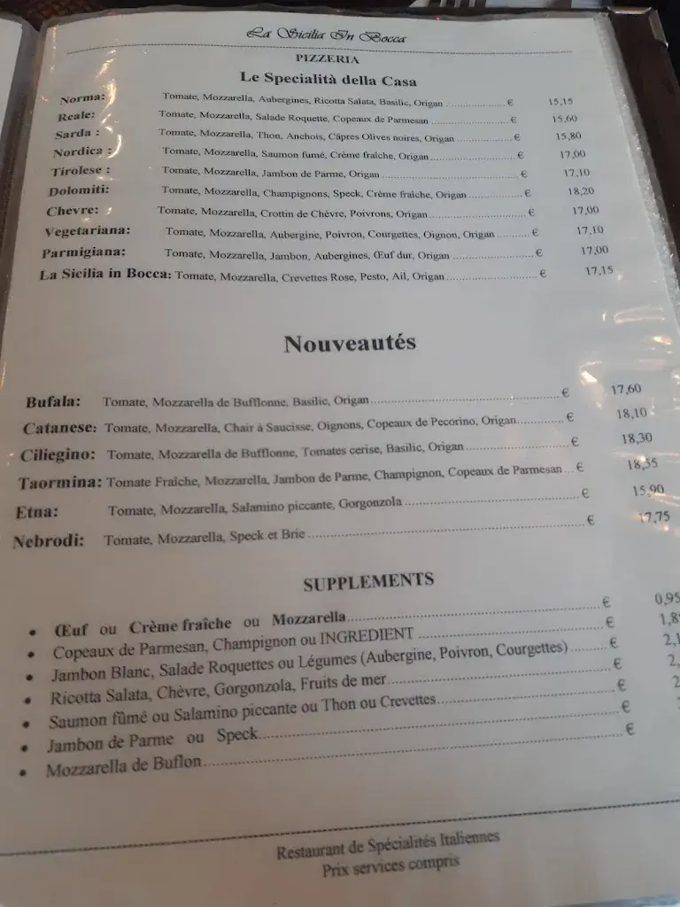 Menu_La Sicilia in Bocca_Soisy-sur-Seine_image_1
