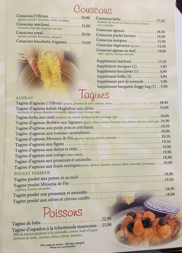 Menu_L'Olivier du Maroc_Soisy-sur-Seine_image_2