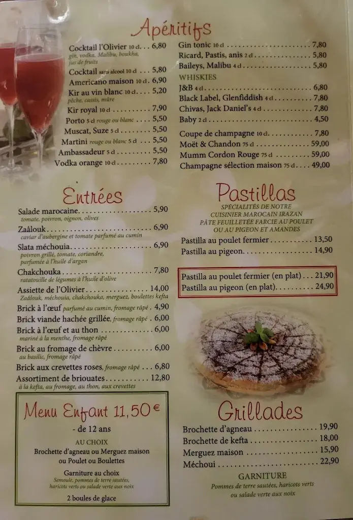 Menu_L'Olivier du Maroc_Soisy-sur-Seine_image_3