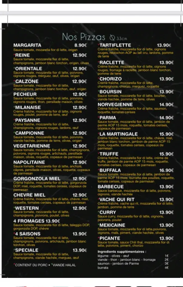 Menu_La Martingale_Survilliers_image_2