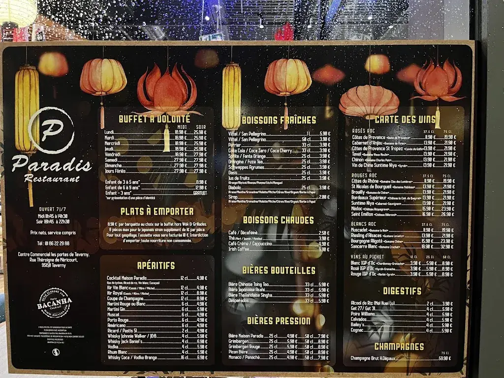 Menu_Restaurant Paradis 95_Taverny_image_4