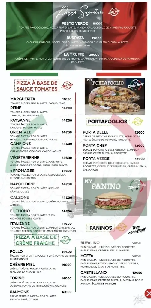 Menu_MY LITTLE ITALY 🇮🇹🍕_Taverny_image_1