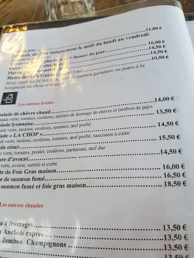 Menu_La Chopinette_Francheville_imagen_2