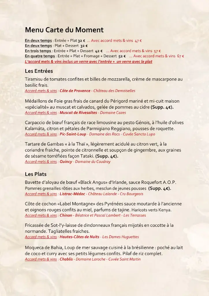 Menu_Le Sixieme Sens_Sucy-en-Brie_image_1