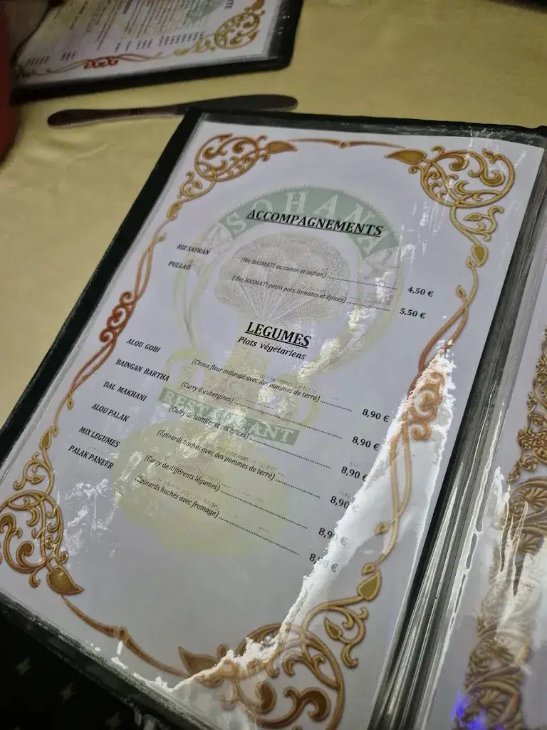 Menu_Restaurant Sohana_Sucy-en-Brie_image_3