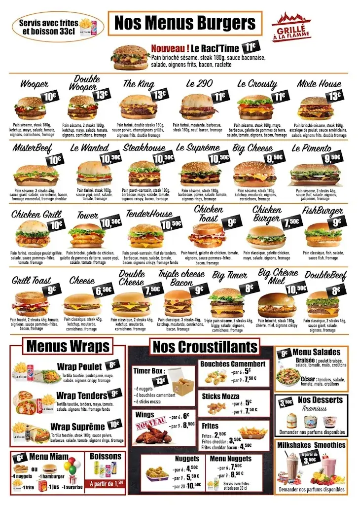 Menu_Le Timer Tremblay en france_Tremblay-en-France_image_1