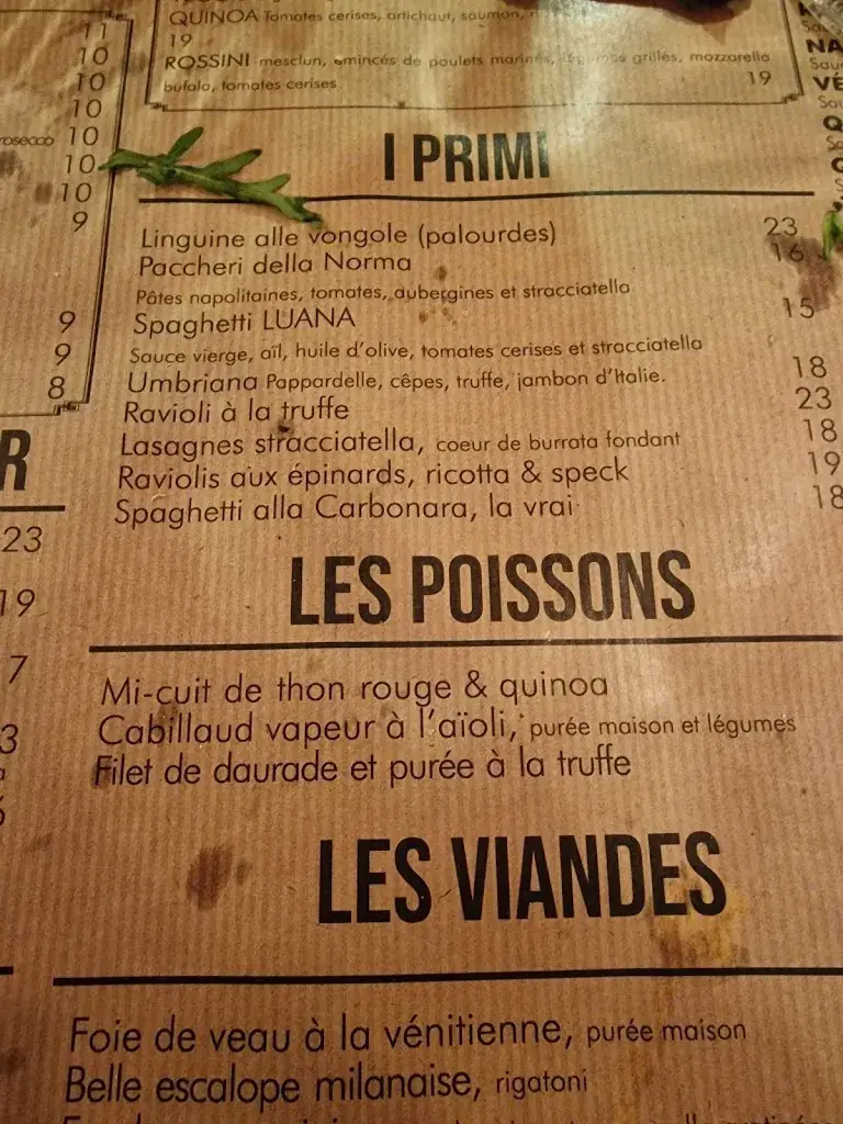 Menu_Il Caravaggio_Vaucresson_imagen_4