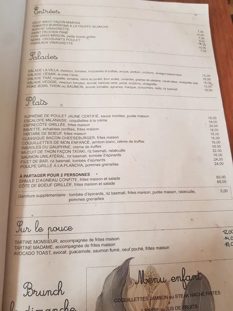 Menu_La Villa Coublay_Vélizy-Villacoublay_image_1