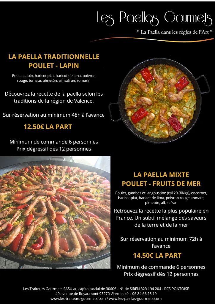 Menu_Les Paellas Gourmets_Viarmes_image_1