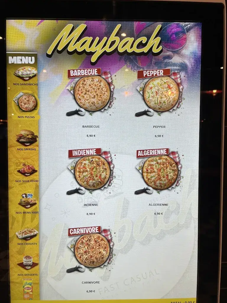 Menu_Maybach - Fast casual_Trappes_image_2