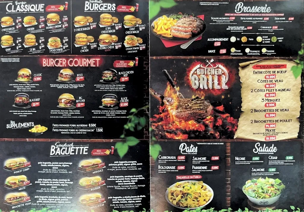 Menu_BUTCHER FAST-FOOD HALAL_Trappes_image_1