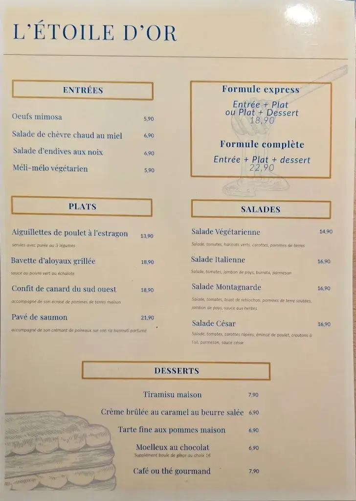 Menu_L'étoile d'or_Trappes_image_1