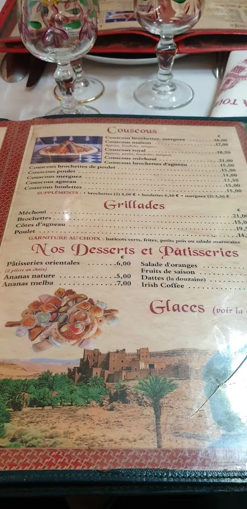 Menu_La Tour du Maroc_Villebon-sur-Yvette_image_4