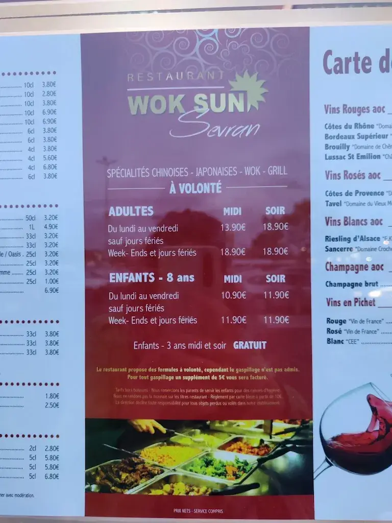 Menu_WOK SUN SEVRAN - Buffet à volonté_Sevran_image_3
