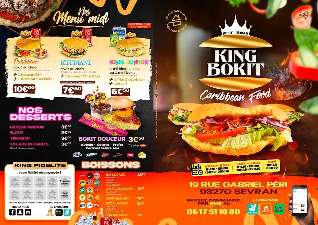 Menu_KING BOKIT_Sevran_immagine_2
