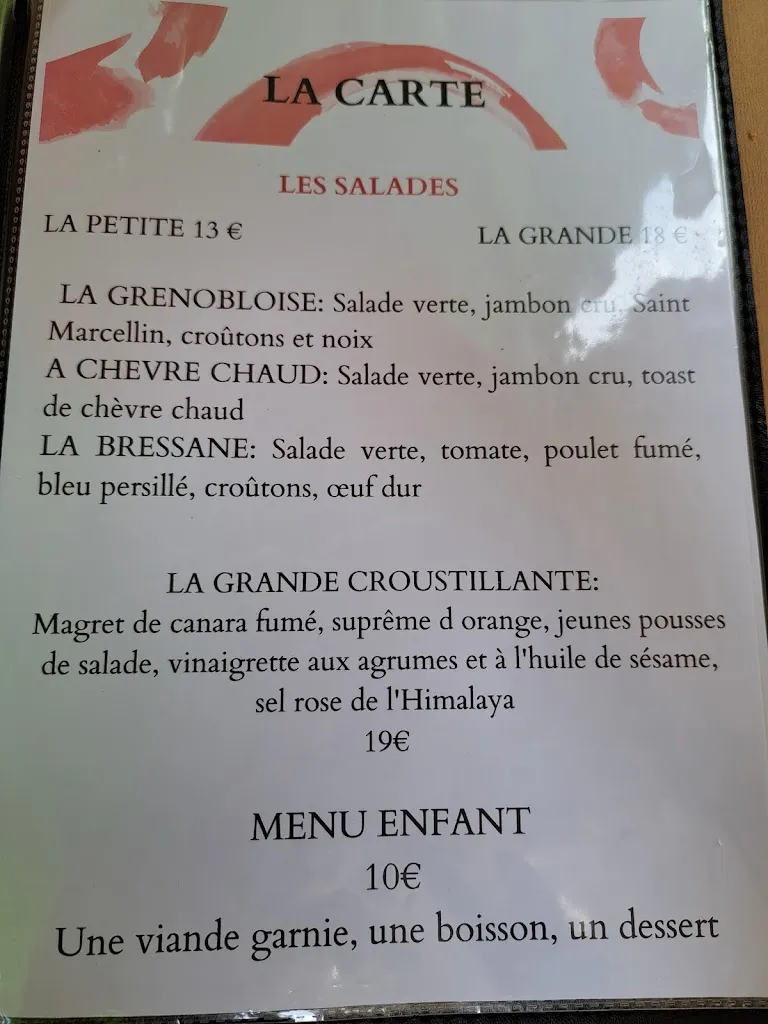 Menu_Restaurant Le Mas_Froges_image_1