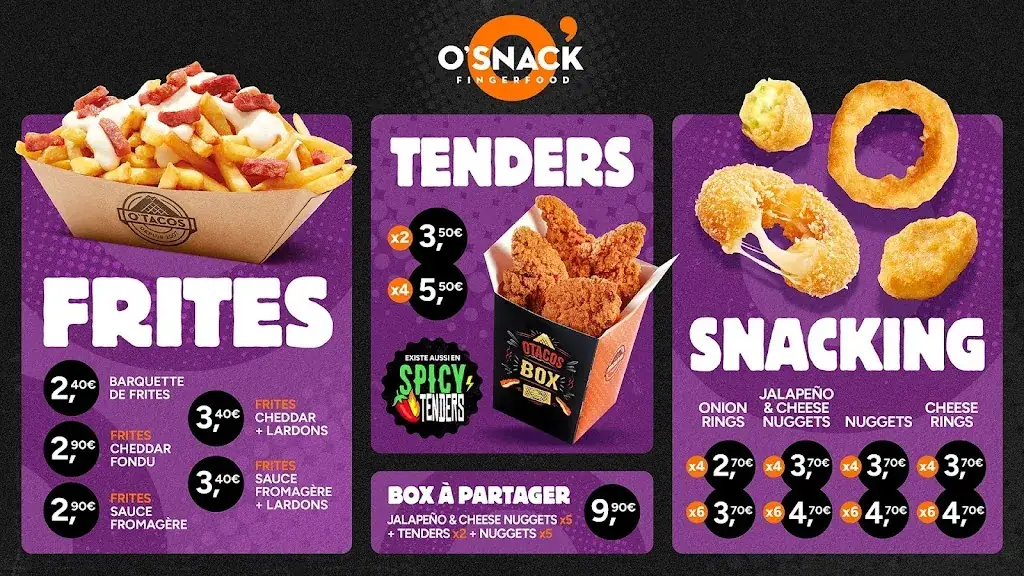Menu_O'Tacos Sevran_Sevran_image_2