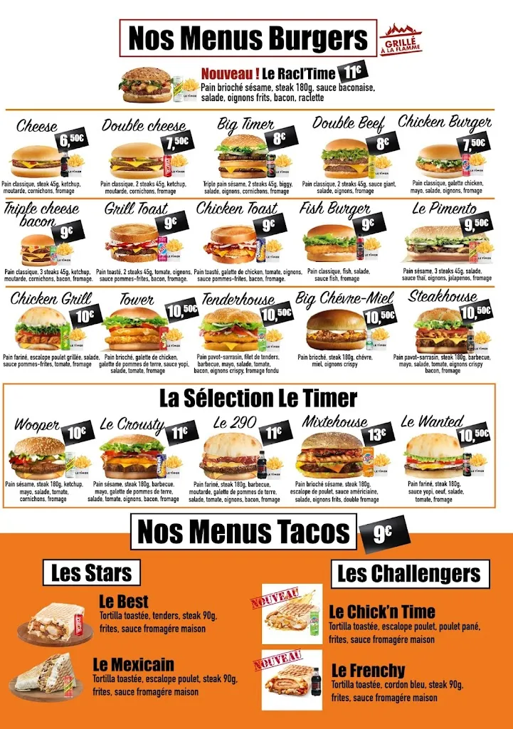 Menu_Le Timer Sevran_Sevran_image_2