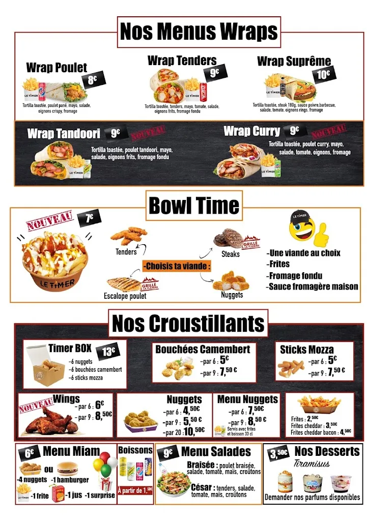 Menu_Le Timer Sevran_Sevran_image_4