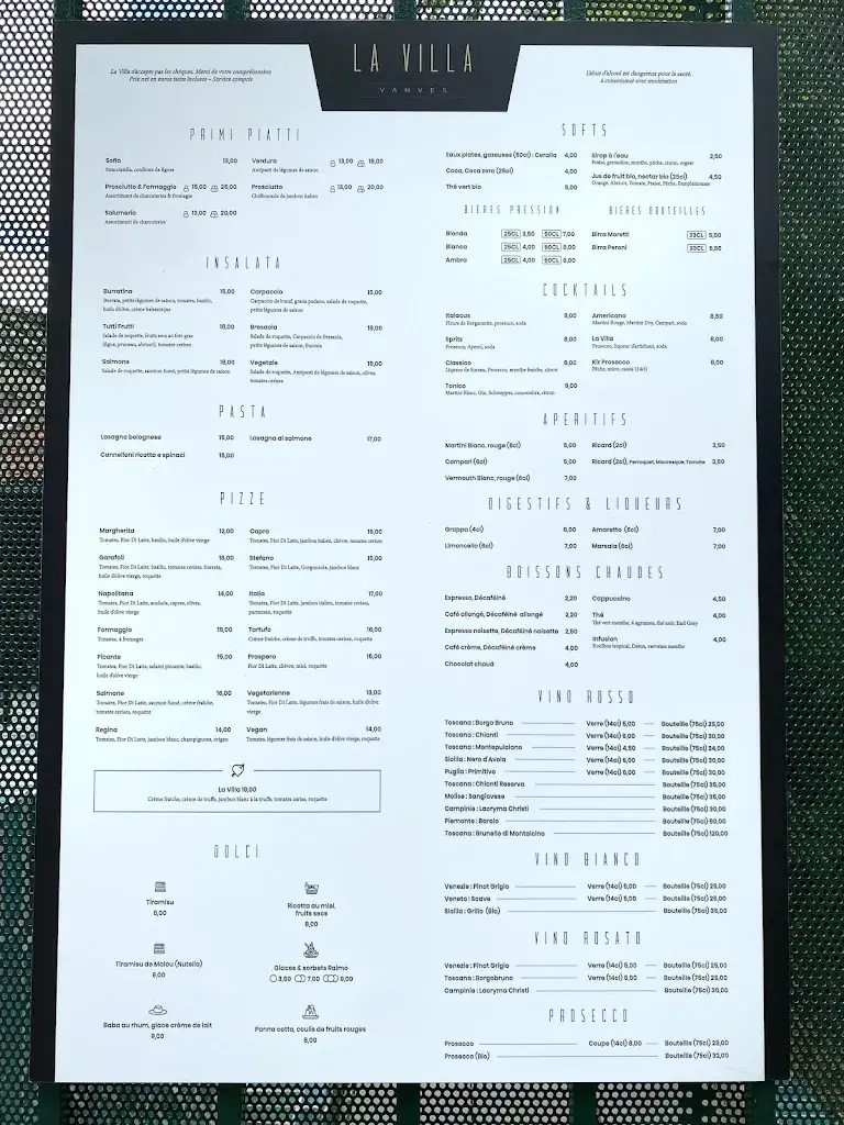 Menu_La Villa Vanves_Vanves_image_2