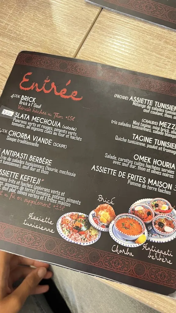 Menu_Tunisian Canteen_Vanves_immagine_2