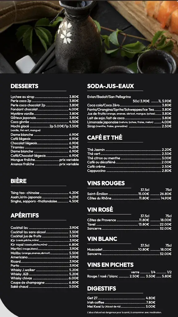Menu_Izu Sushi Vanves_Vanves_immagine_1