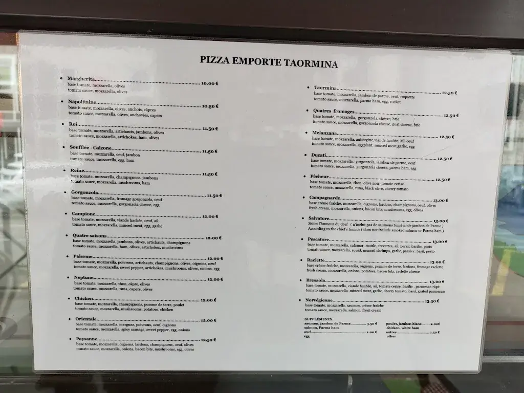 Menu_Taormina Pizzeria_Vanves_image_1
