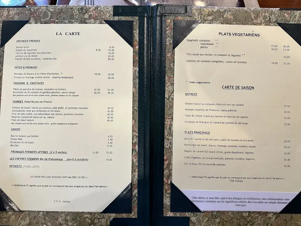 Menu_Auberge de Choully_Choully_image_2