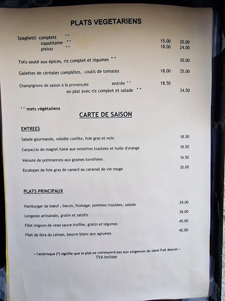 Menu_Auberge de Choully_Choully_image_3