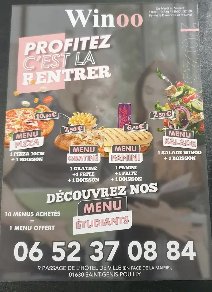 Menu_WINOO RESTAURANT_Saint-Genis-Pouilly_image_1