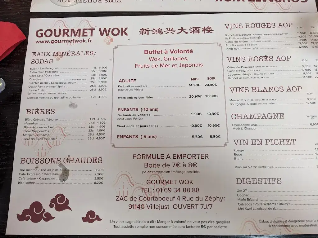 Menu_Restaurant Asiatique Gourmet Wok_Villejust_image_2