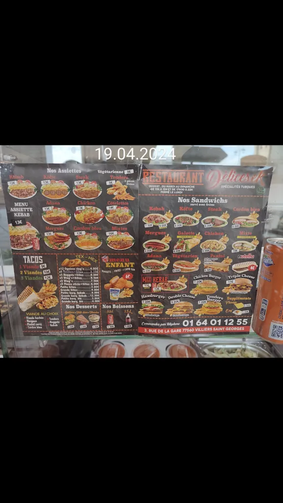 Menü_Délice E.K_Villiers-Saint-Georges_Bild_1