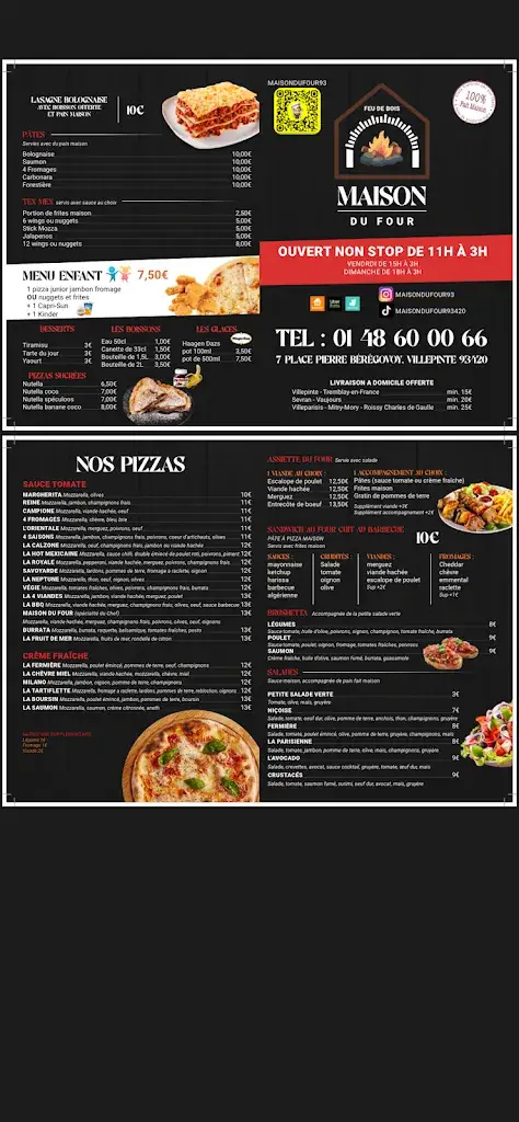 Menu_MAISON DU FOUR_Villepinte_image_1