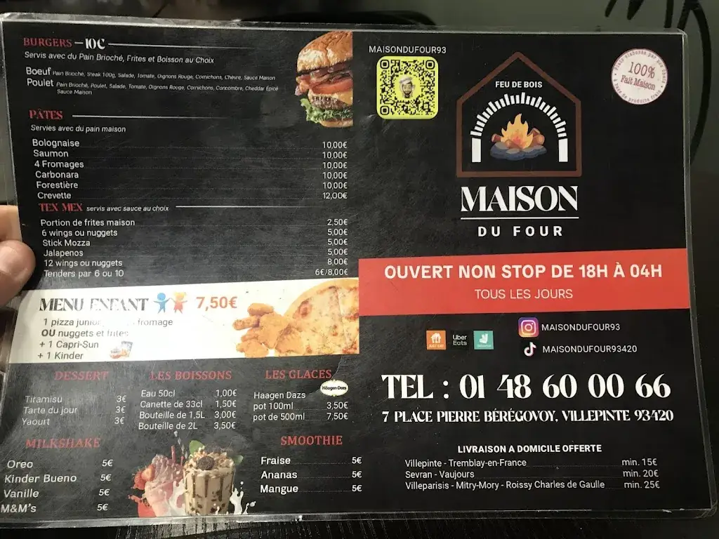 Menu_MAISON DU FOUR_Villepinte_image_3