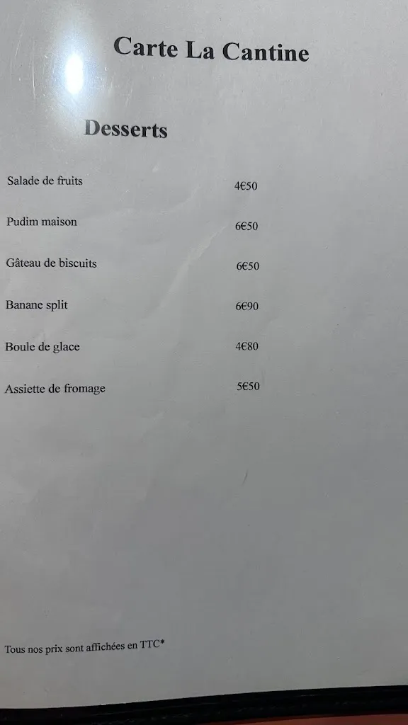 Menu_La Cantine_Villeparisis_imagen_1