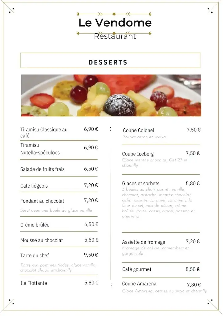 Restaurant Le Vendôme ristorante a Voisins-le-Bretonneux