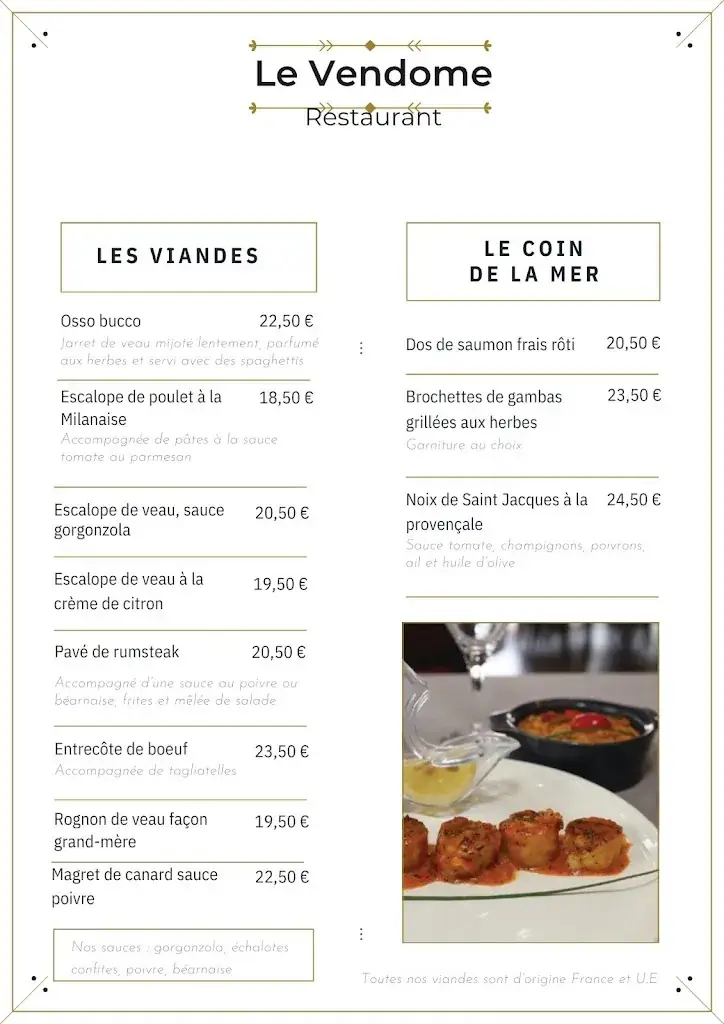 Menu_Restaurant Le Vendôme_Voisins-le-Bretonneux_image_2
