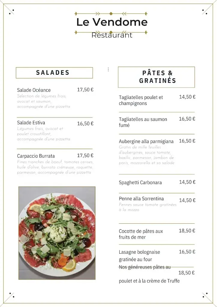 Menu_Restaurant Le Vendôme_Voisins-le-Bretonneux_image_3