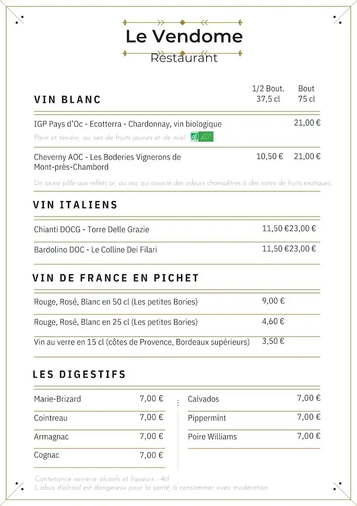 Menu_Restaurant Le Vendôme_Voisins-le-Bretonneux_image_4