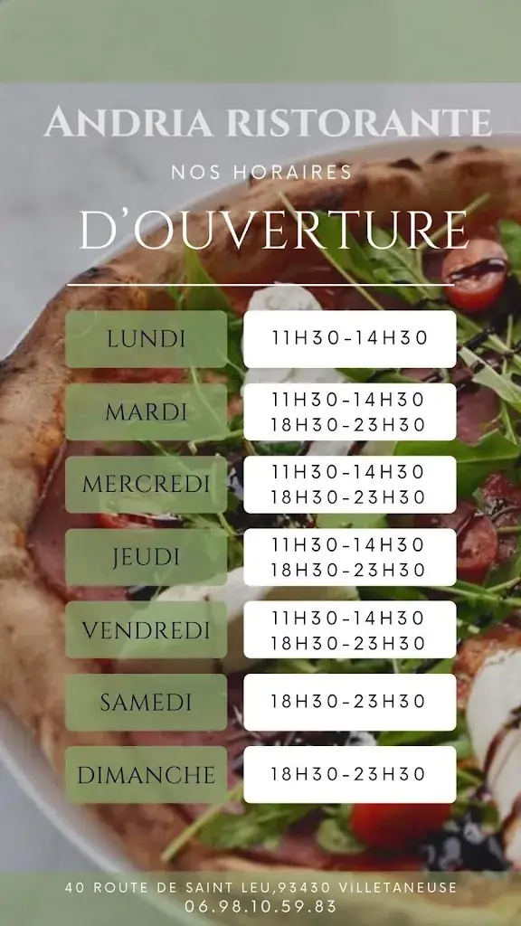 Menu_L’Andria Ristorante_Villetaneuse_image_3