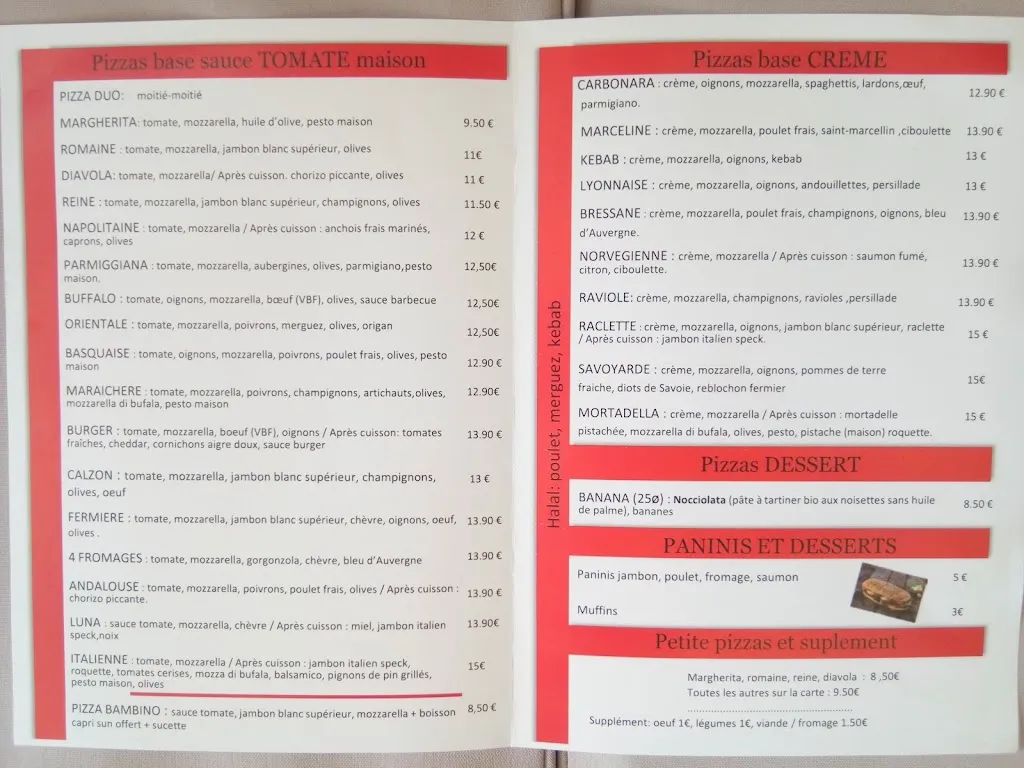 Menu_Nulle Pizz'Ailleurs_Genay_image_1