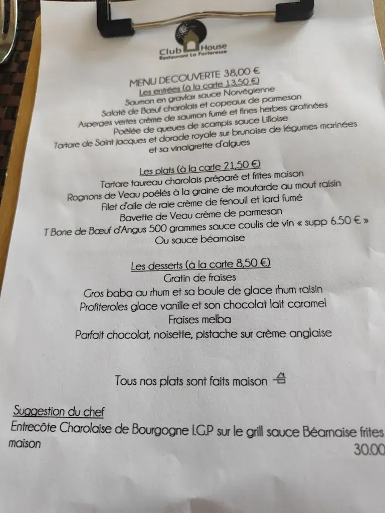 Menu_Restaurant La Forteresse_Thoury-Férottes_image_2