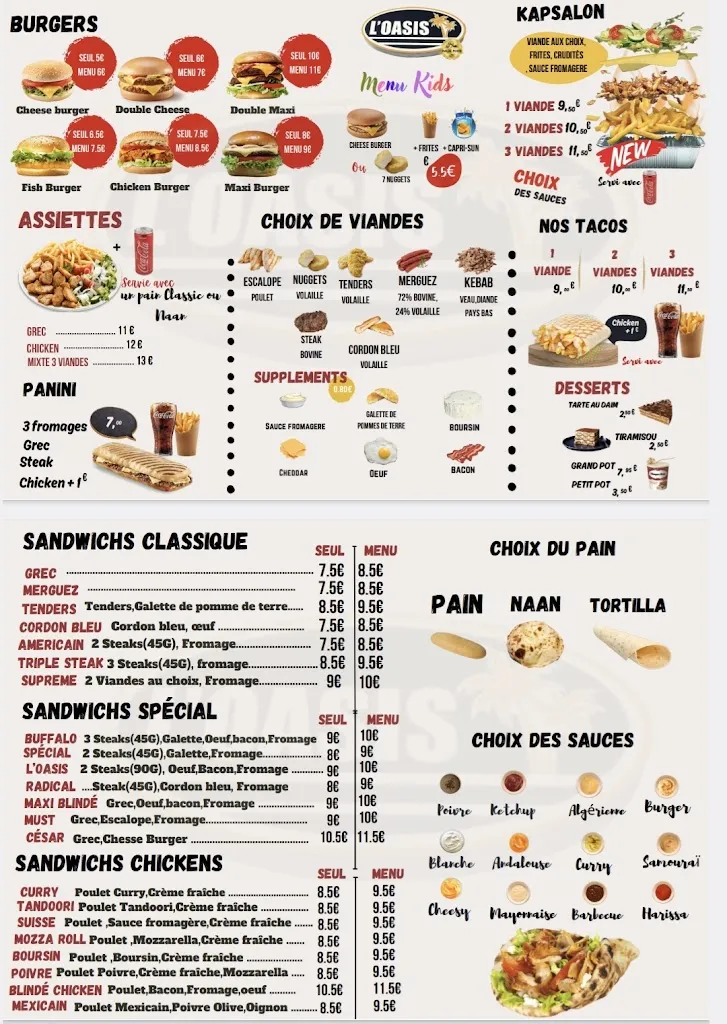Menu_Oasis Villeneuve-Saint-Georges_Villeneuve-Saint-Georges_image_1