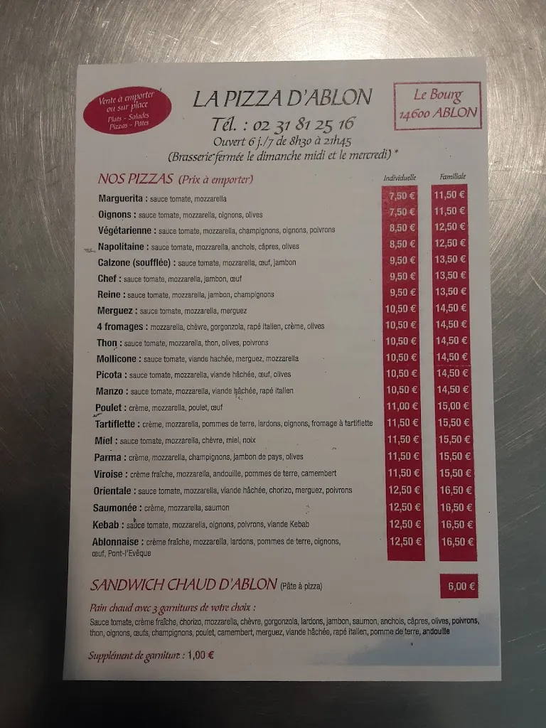Menu_La pizza d'Ablon_Ablon_image_3