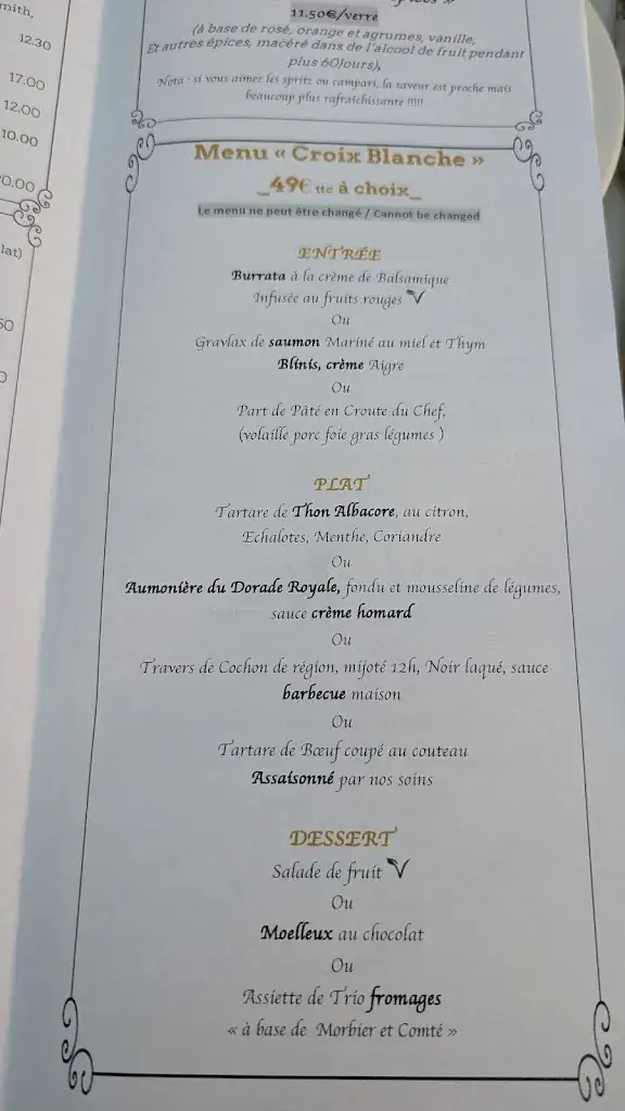 Menu_Relais de la Croix Blanche_Ferney-Voltaire_image_4