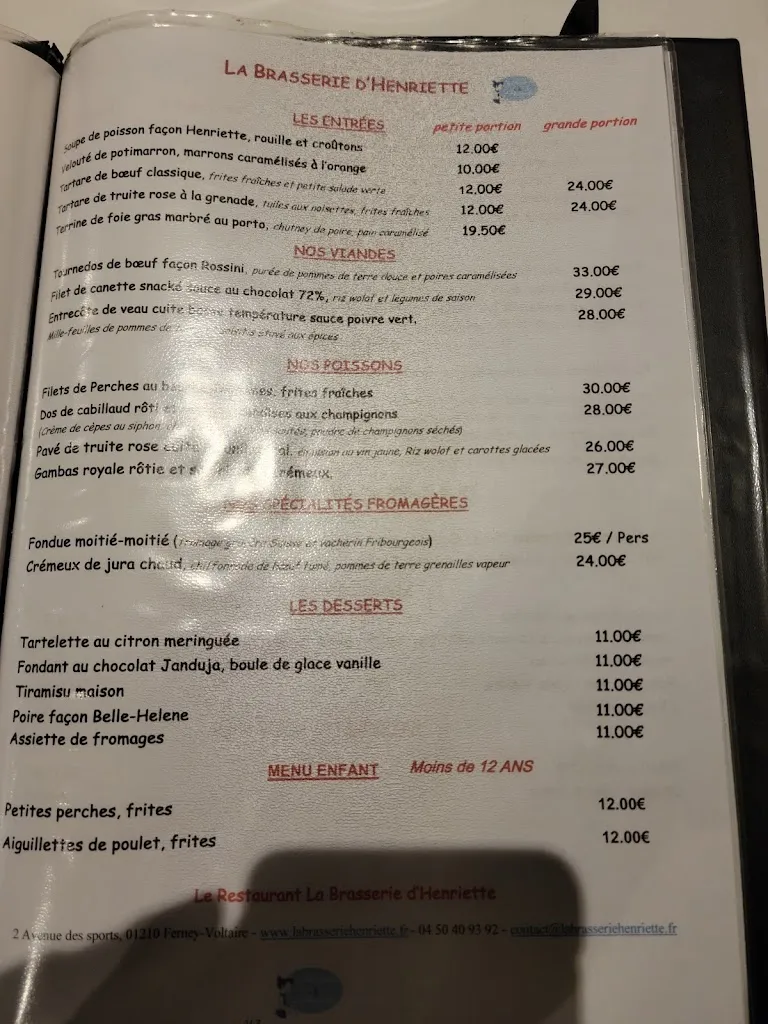 Menu_La Brasserie d'Henriette_Ferney-Voltaire_image_2