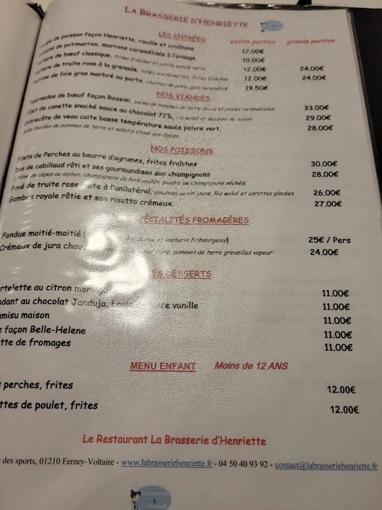 Menu_La Brasserie d'Henriette_Ferney-Voltaire_image_3