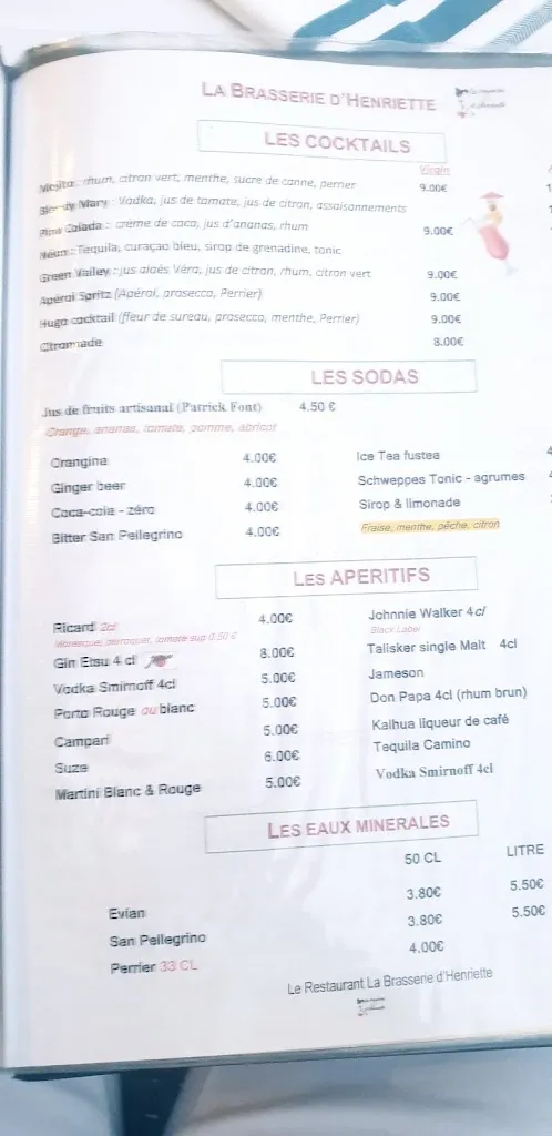 Menu_La Brasserie d'Henriette_Ferney-Voltaire_image_4